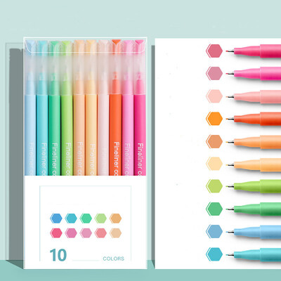 10 komada kompleta za punjenje gel olovke u boji Kawaii 0,5 mm kemijske olovke slatkih boja Studentske uredske olovke za pisanje Školski pribor