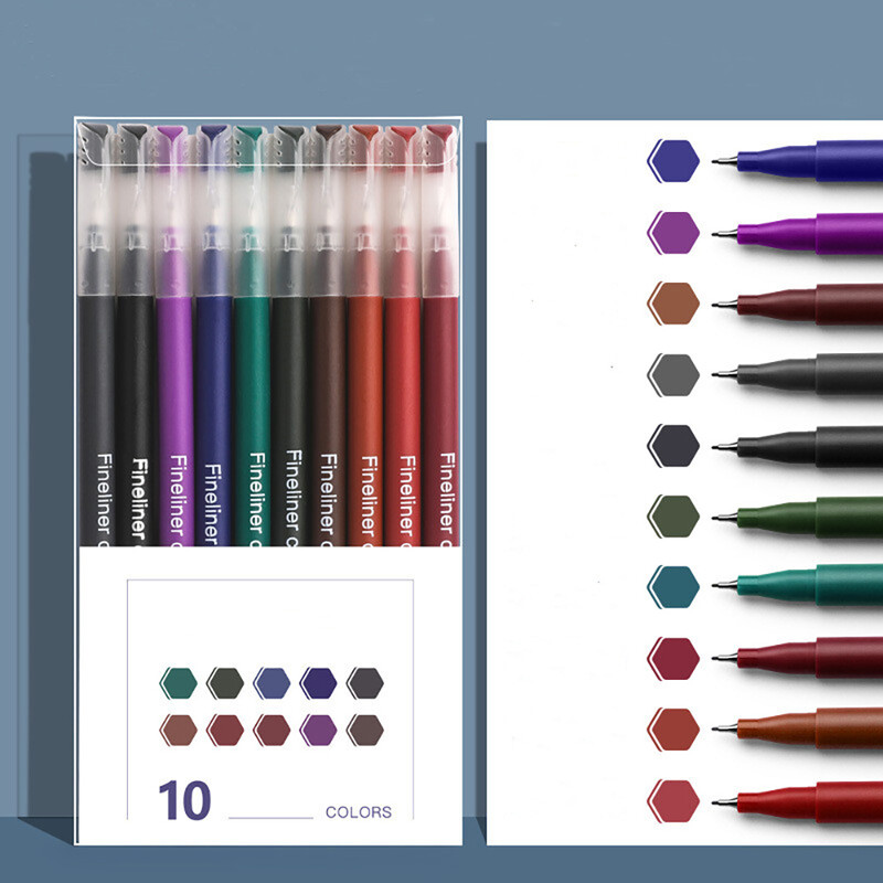 10 komada kompleta za punjenje gel olovke u boji Kawaii 0,5 mm kemijske olovke slatkih boja Studentske uredske olovke za pisanje Školski pribor