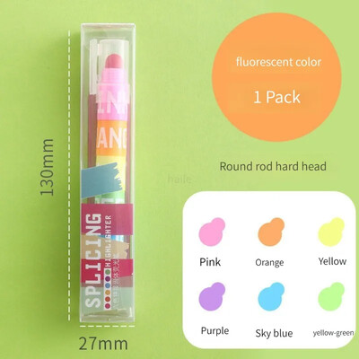 12/6 boja Rainbow Mini Markeri za označavanje Olovka Pastel Gel Uredski školski pribor Oznaka za slikanje Likovni pribor