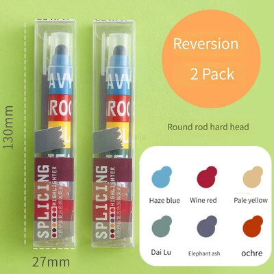 12/6 boja Rainbow Mini Markeri za označavanje Olovka Pastel Gel Uredski školski pribor Oznaka za slikanje Likovni pribor