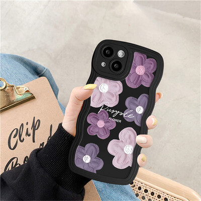 Madingas mielas Curly Wave telefono dėklas, skirtas iPhone 7 Plus 8 SE 2020 15 16 14 13 12 11 Pro Max X XR XSMax Minkštas smūgiams atsparus buferio dangtelis