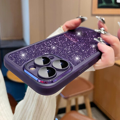 Bling Glitter minkštas telefono dėklas, skirtas Xiaomi Redmi Note 13 Pro Plus 4G 5G 12 11 11S 10 10S 9 9S Pro fotoaparato apsauginis silikoninis dangtelis