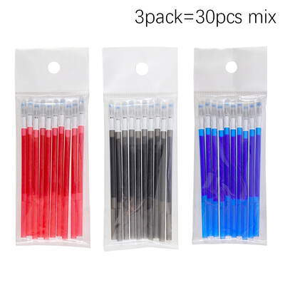 Комплект многоцветни изтриваеми химикалки 3 в 1, синьо, черно, червено мастило, 0,5 mm гел химикалка, японски канцеларски материали, офис, училище, инструменти за писане