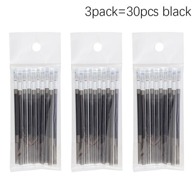 Комплект многоцветни изтриваеми химикалки 3 в 1, синьо, черно, червено мастило, 0,5 mm гел химикалка, японски канцеларски материали, офис, училище, инструменти за писане