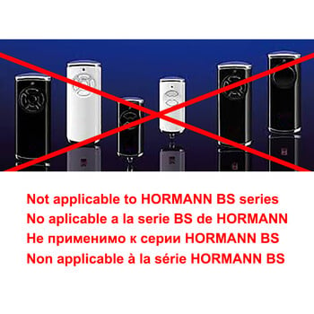 Πομπός χειρός Hörmann HSM2 HSM4, Συχνότητα 868,35 MHz, Τηλεχειριστήριο γκαραζόπορτας, Γνήσιος δέκτης άμεσου προγραμματισμού