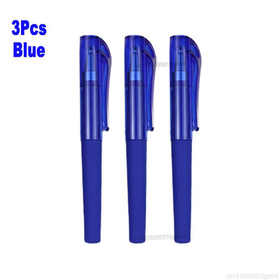 Комплект от 3 бр. 6 бр. Комплект преносим мини джобен гел химикал 0,5 мм накрайник със синьо черно червено мастило Писалка за канцеларски материали за писане в офиса