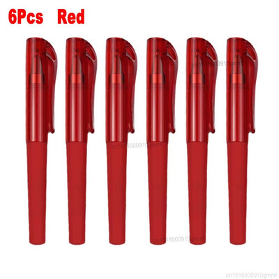 Комплект от 3 бр. 6 бр. Комплект преносим мини джобен гел химикал 0,5 мм накрайник със синьо черно червено мастило Писалка за канцеларски материали за писане в офиса