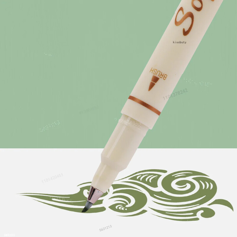 3Pcs/set Four Seasons olovka za slikanje s mekim kistom, natpisi, kaligrafska praksa, retro umjetnički markeri Set crtaćih umjetničkih pisama