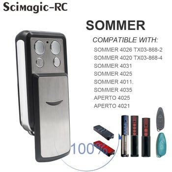 SOMMER 4031 TX08-868-4 4020 4026 TX03-868-2 4011 4021 4025 4035 Дистанционно управление за отваряне на гаражна врата 868MHz Rolling Code