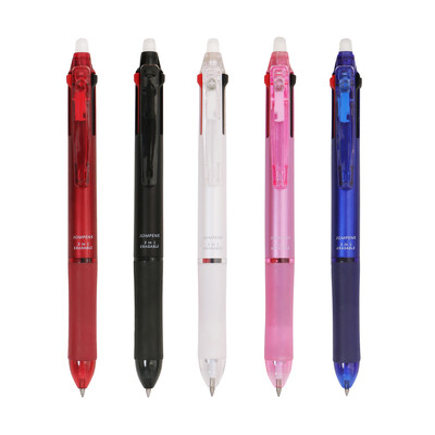 5 бр./компл. Япония 3 в 1 гел химикалка 0,5 мм Многоцветна изтриваема писалка Миеща се дръжка Офис Училищни принадлежности Канцеларски материали Kawaii