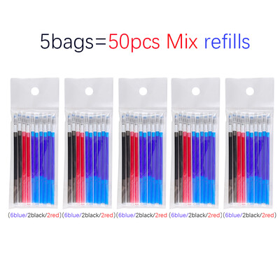 5 бр./компл. Япония 3 в 1 гел химикалка 0,5 мм Многоцветна изтриваема писалка Миеща се дръжка Офис Училищни принадлежности Канцеларски материали Kawaii