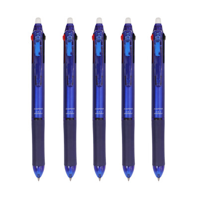 5 бр./компл. Япония 3 в 1 гел химикалка 0,5 мм Многоцветна изтриваема писалка Миеща се дръжка Офис Училищни принадлежности Канцеларски материали Kawaii