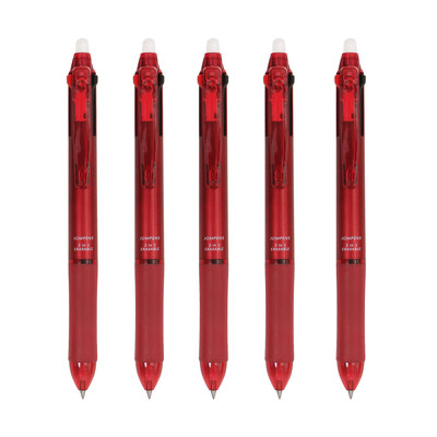 5 бр./компл. Япония 3 в 1 гел химикалка 0,5 мм Многоцветна изтриваема писалка Миеща се дръжка Офис Училищни принадлежности Канцеларски материали Kawaii