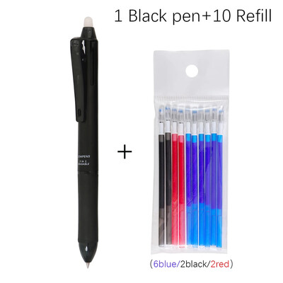 3 в 1 многоцветна изтриваема гел химикалка 0,5 мм магическа писалка с цветно мастило Офис Училищни принадлежности Японски канцеларски материали