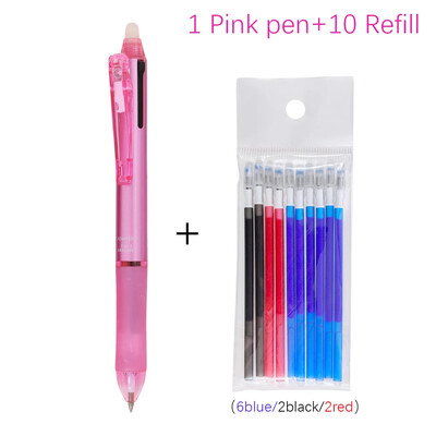 3 в 1 многоцветна изтриваема гел химикалка 0,5 мм магическа писалка с цветно мастило Офис Училищни принадлежности Японски канцеларски материали