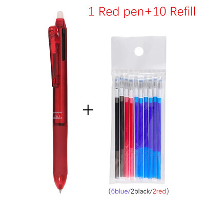 3 в 1 многоцветна изтриваема гел химикалка 0,5 мм магическа писалка с цветно мастило Офис Училищни принадлежности Японски канцеларски материали