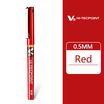 1 komad PILOT BX-V5 gel olovke Fine Point 0,5 MM Quick Dry Straight Liquid RollBall Pen Smooth Ink Gel Pen Kawaii Japan Printery