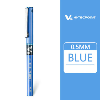1 komad PILOT BX-V5 gel olovke Fine Point 0,5 MM Quick Dry Straight Liquid RollBall Pen Smooth Ink Gel Pen Kawaii Japan Printery