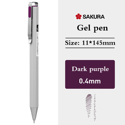 SAKURA Ballsign ID gelio rašiklis 0,4/0,5 mm žemo svorio centro stumdomi vintažiniai vandens rašikliai Verslo biuro priedai Kanceliarinės prekės