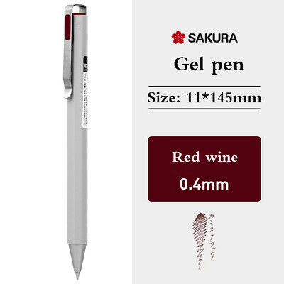SAKURA Ballsign ID gelio rašiklis 0,4/0,5 mm žemo svorio centro stumdomi vintažiniai vandens rašikliai Verslo biuro priedai Kanceliarinės prekės