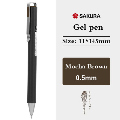SAKURA Ballsign ID gelio rašiklis 0,4/0,5 mm žemo svorio centro stumdomi vintažiniai vandens rašikliai Verslo biuro priedai Kanceliarinės prekės