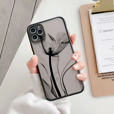 Modna mat tvrda stražnja telefonska torbica za iPhone 16 15 14 13 12 11 Pro Max XS X 7 8 Plus SE 2022 prozirna mekana maska otporna na udarce