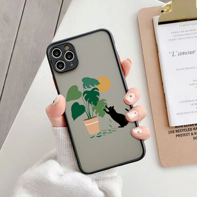 Modna mat tvrda stražnja telefonska torbica za iPhone 16 15 14 13 12 11 Pro Max XS X 7 8 Plus SE 2022 prozirna mekana maska otporna na udarce