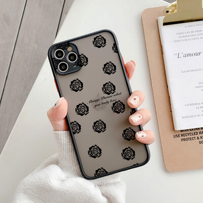 Modna mat tvrda stražnja telefonska torbica za iPhone 16 15 14 13 12 11 Pro Max XS X 7 8 Plus SE 2022 prozirna mekana maska otporna na udarce