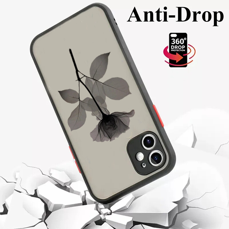 Modna mat tvrda stražnja telefonska torbica za iPhone 16 15 14 13 12 11 Pro Max XS X 7 8 Plus SE 2022 prozirna mekana maska otporna na udarce