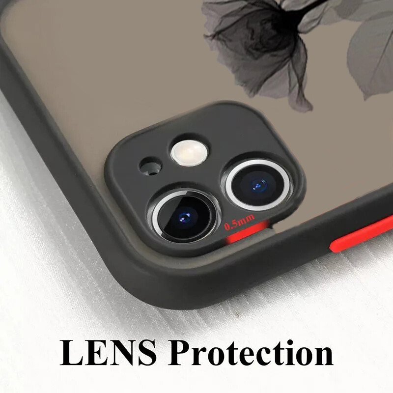 Modna mat tvrda stražnja telefonska torbica za iPhone 16 15 14 13 12 11 Pro Max XS X 7 8 Plus SE 2022 prozirna mekana maska otporna na udarce