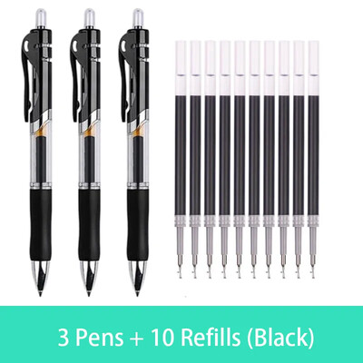 Kemijska olovka na uvlačenje velikog kapaciteta 0,5 mm kemijska olovka crna/crvena/plava zamjenjivi pribor za punjenje Uredski školski pribor