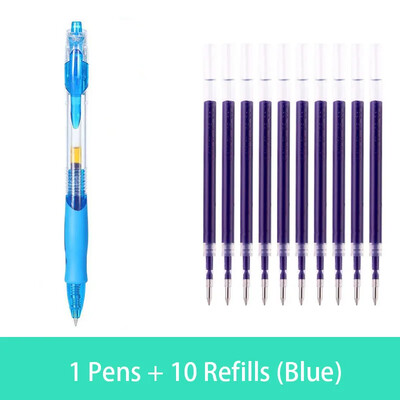 Kemijska olovka na uvlačenje velikog kapaciteta 0,5 mm kemijska olovka crna/crvena/plava zamjenjivi pribor za punjenje Uredski školski pribor