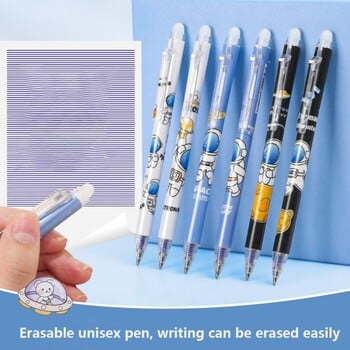 Astronaut Erasable Neutral Pent Quick-Drying Ink Gel Pen Creative Student Εργαλεία γραφής μαρκαδόρου 0,5 mm Δώρο επιστολόχαρτου