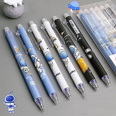 Astronaut Erasable Neutral Pent Quick-Drying Ink Gel Pen Creative Student Εργαλεία γραφής μαρκαδόρου 0,5 mm Δώρο επιστολόχαρτου