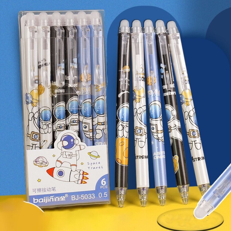 Astronaut Izbrisiva neutralna olovka Gel olovka s brzosušećom tintom Kreativna studentska olovka s vrhom od 0,5 mm Alat za pisanje Poklon