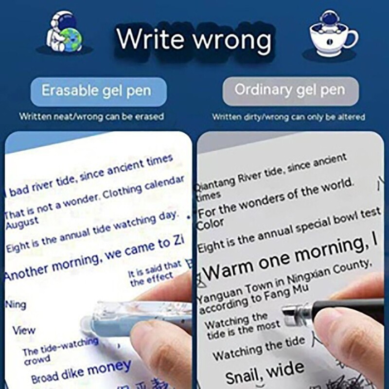 Astronaut Izbrisiva neutralna olovka Gel olovka s brzosušećom tintom Kreativna studentska olovka s vrhom od 0,5 mm Alat za pisanje Poklon