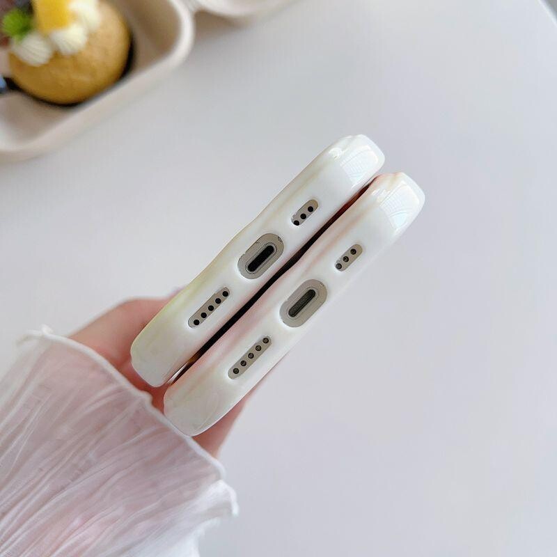 Gradient Love Heart Wavy Phone Case za IPhone 16 15 Pro Max 14 11 13 12 Mini XR 8 7 Plus X XS SE 2022 16Pro Mekana silikonska maska