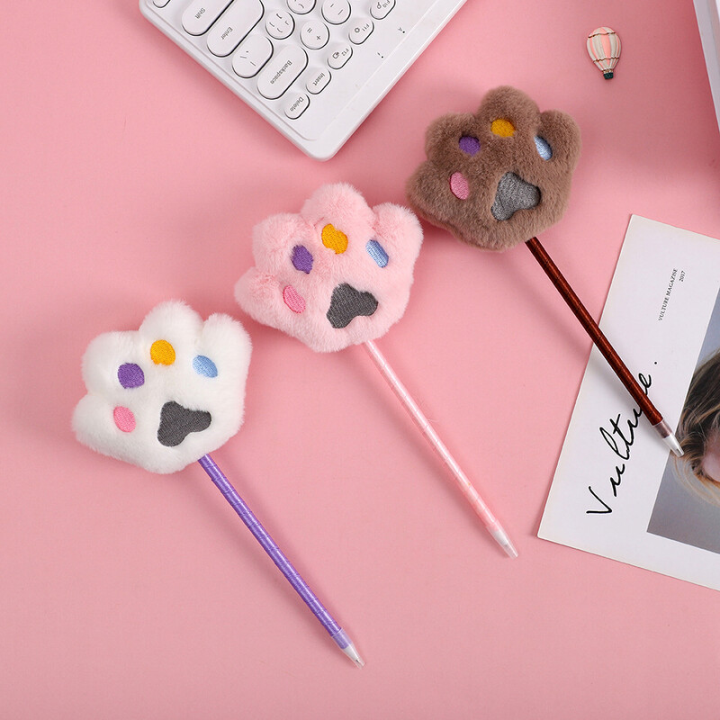 1 komad Kawaii školski pribor Uredski pribor Kemijska olovka Kreativna slatka ljubavna zečja šapa Stiliziranje Smiješne lijepe olovke