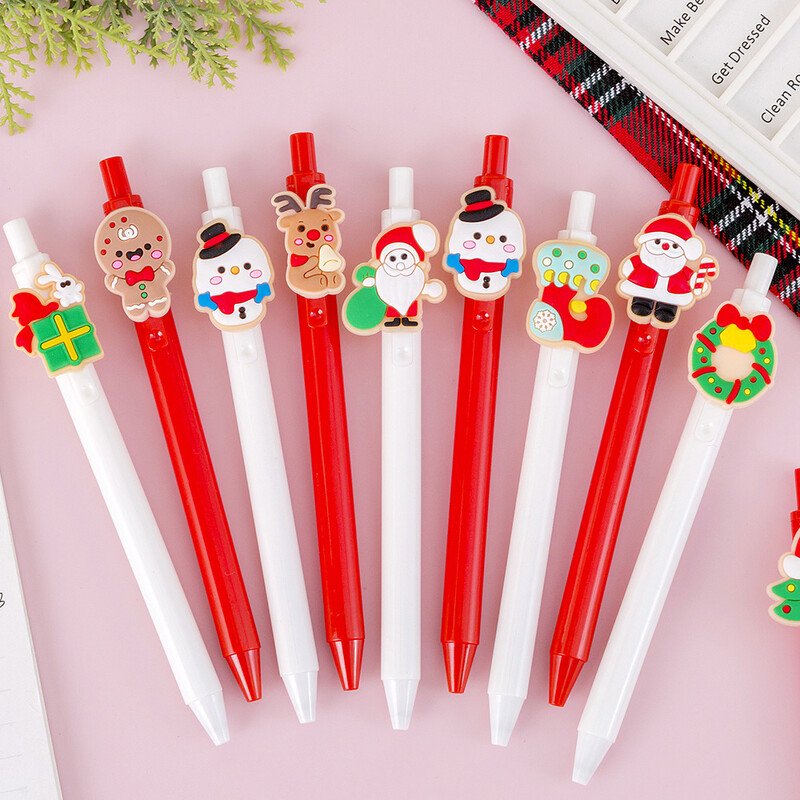 6kom crtani slatki božićni sob snjegović 0,5 mm gel olovka Dječji božićni nagradni darovi Studentski pribor
