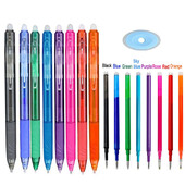 8 цвята изтриваема писалка с гел за натискане на изтриваемо пълнител с мастило Прибиращи се химикалки с миеща се дръжка Пръчка Училищни канцеларски материали