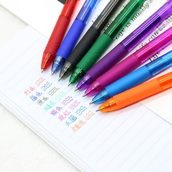 8 Colors Erasable στυλό Τύπου Gel στυλό Erasable Refill Ink Πτυσσόμενο στυλό με πλενόμενη λαβή Σχολική γραφική ύλη