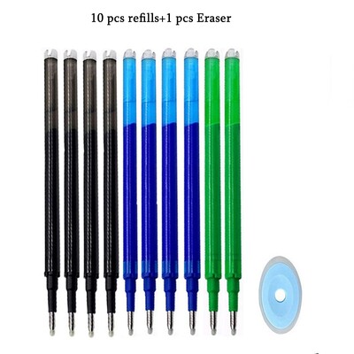 8 цвята изтриваема писалка с гел за натискане на изтриваемо пълнител с мастило Прибиращи се химикалки с миеща се дръжка Пръчка Училищни канцеларски материали