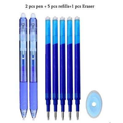 8 цвята изтриваема писалка с гел за натискане на изтриваемо пълнител с мастило Прибиращи се химикалки с миеща се дръжка Пръчка Училищни канцеларски материали