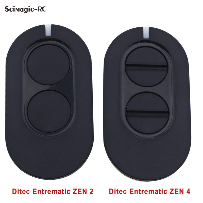 Ditec entrematic zen 2 / zen 4 crni 2/4 gumb 433MHz rolling code daljinski upravljač za garažna vrata kompatibilan s GOL4