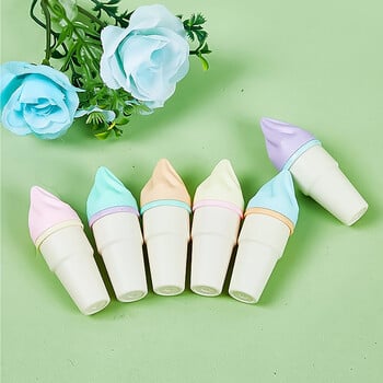 6 τμχ Kawaii Ice Cream Design Highlighters Πολύχρωμοι δείκτες για μαθητές και καλλιτέχνες που γράφουν, ζωγραφίζουν, χρωματίζουν και χρήση γραφείου