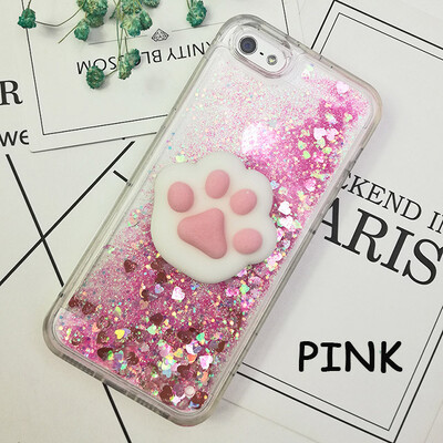 3D Squishy Cat Case za iPhone 5s SE 6 7 7 Pro Case Liquid Quicksand Glitter Silikonska maska za iPhone 14 13 Xs 12 11 Cover Coque