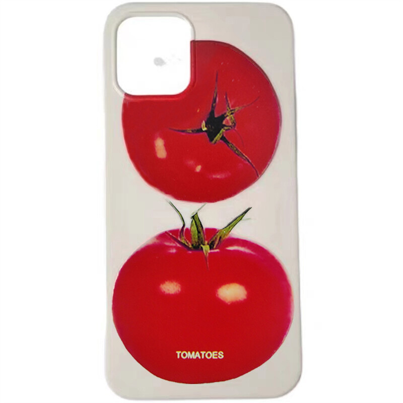 Japonia Coreea drăguț model de roșii husă din silicon moale pentru telefon pentru iPhone 12 11 13 14 15 Pro XR XS Max 7 8 Plus husă de protecție din spate