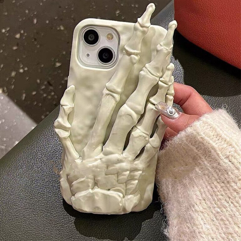 Nova maska za telefon s kostima ruku 3D nosač za iPhone 16 15 14 13 12 Pro Max Modna zaštitna maska za telefon u obliku crtića Y2K