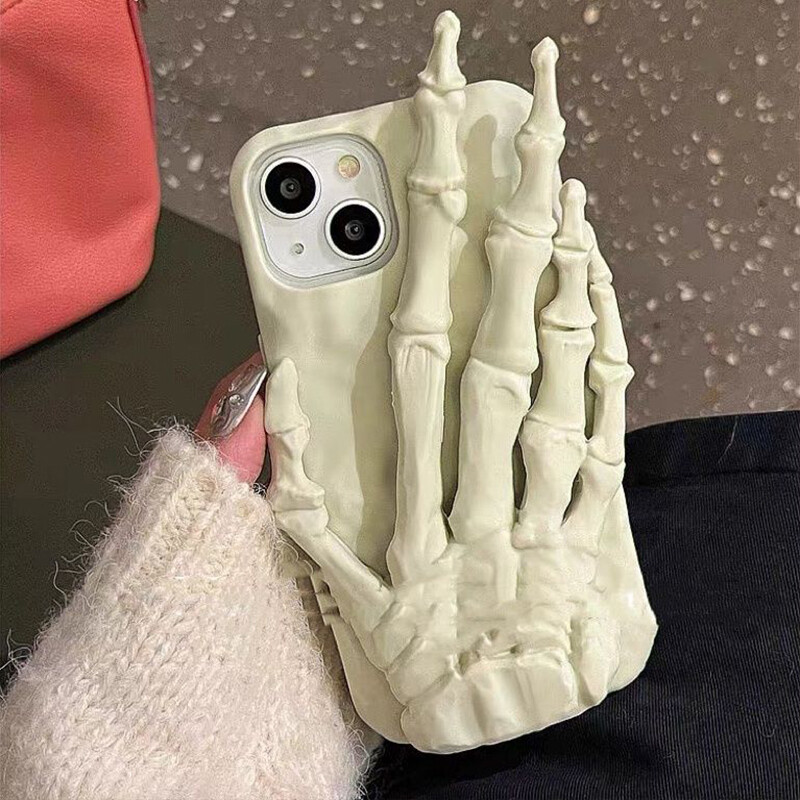 Nova maska za telefon s kostima ruku 3D nosač za iPhone 16 15 14 13 12 Pro Max Modna zaštitna maska za telefon u obliku crtića Y2K