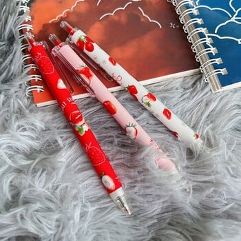 6 τμχ 0,5 mm Sweet Strawberry Retractable Neutral Pens - Ιδανικά για γραφή και ζωγραφική